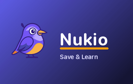 Nukio Save and Learn